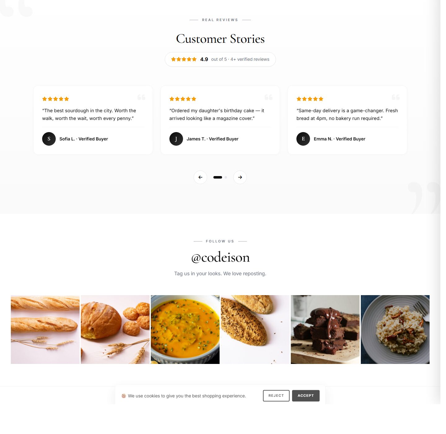 Modern-First OpenCart Theme for Food Brands - Bakery Artisan screenshot 5