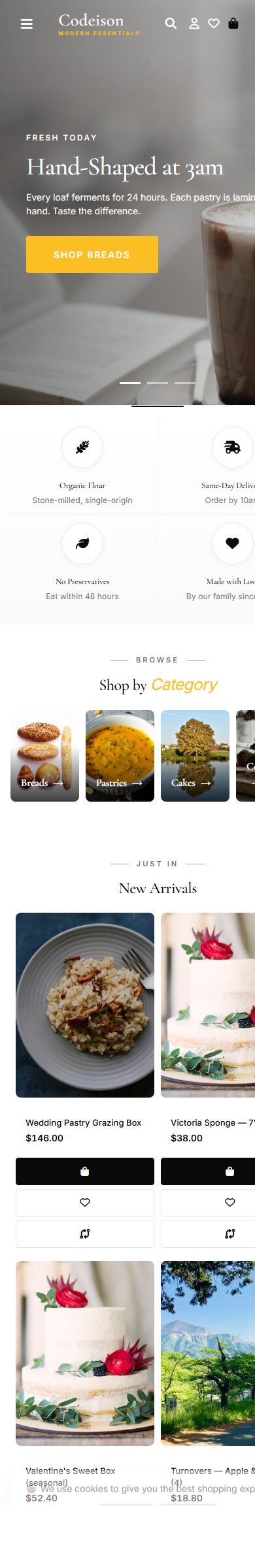 Modern-First OpenCart Theme for Food Brands - Bakery Artisan screenshot 6