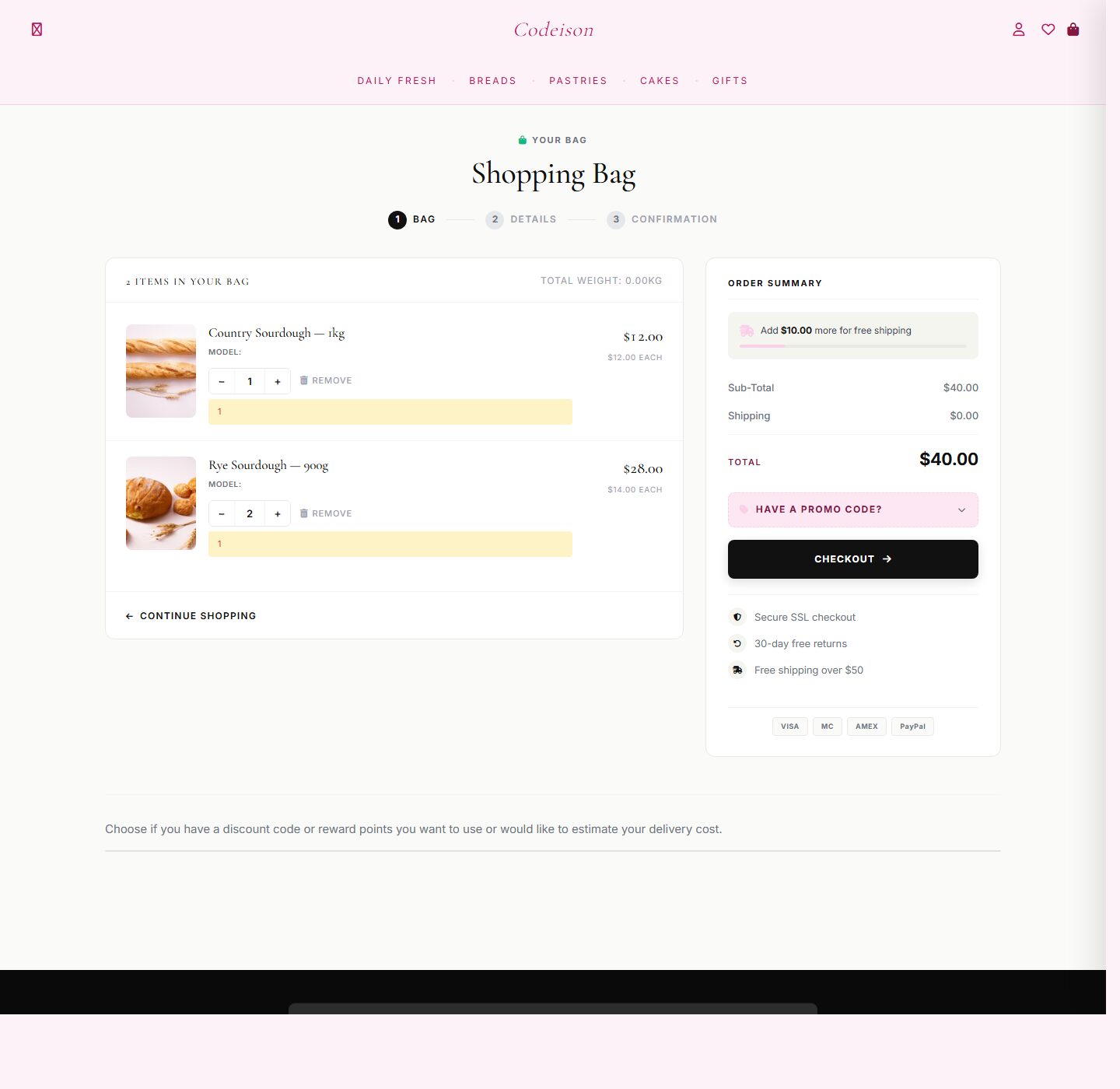 Food Boutique OpenCart Theme | Bakery Artisan Soft Design screenshot 4