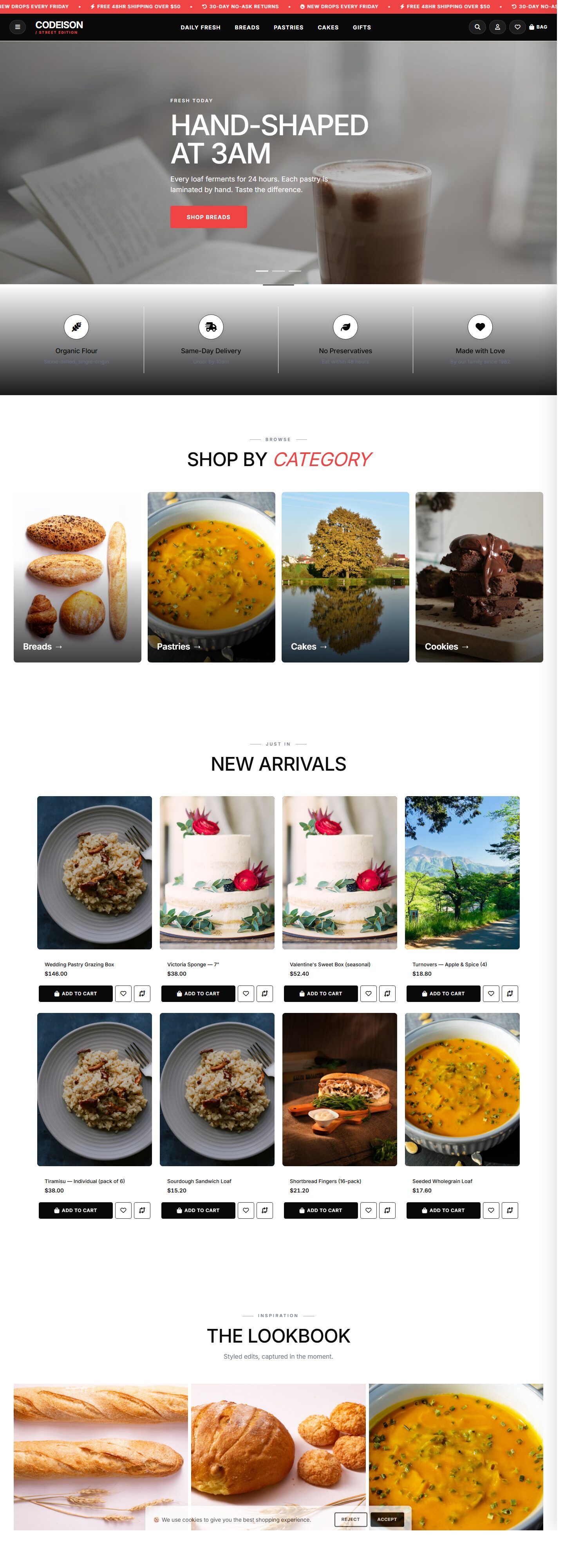 Bakery Artisan x Street - Food OpenCart 4 Starter Theme