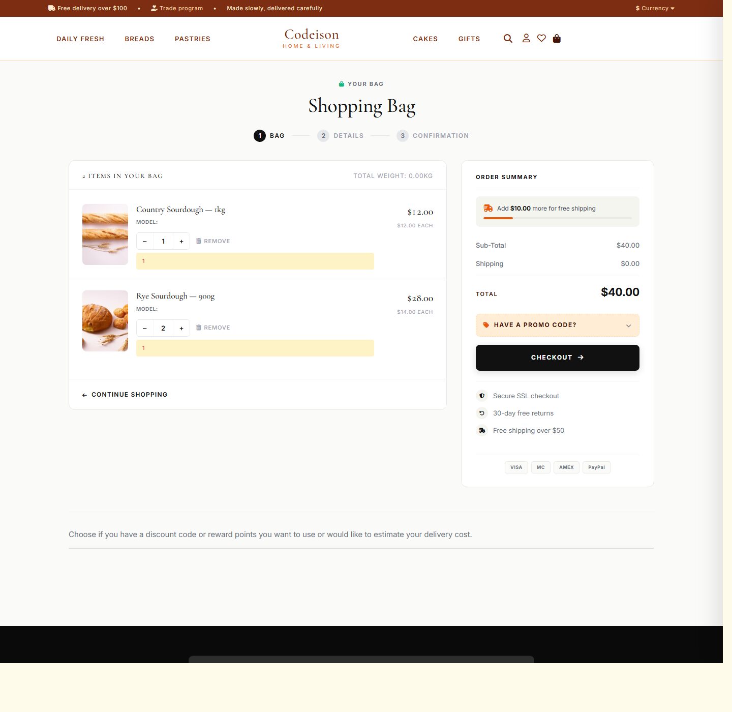 Conversion-Ready Food Theme - Bakery Artisan Warm Edition screenshot 4