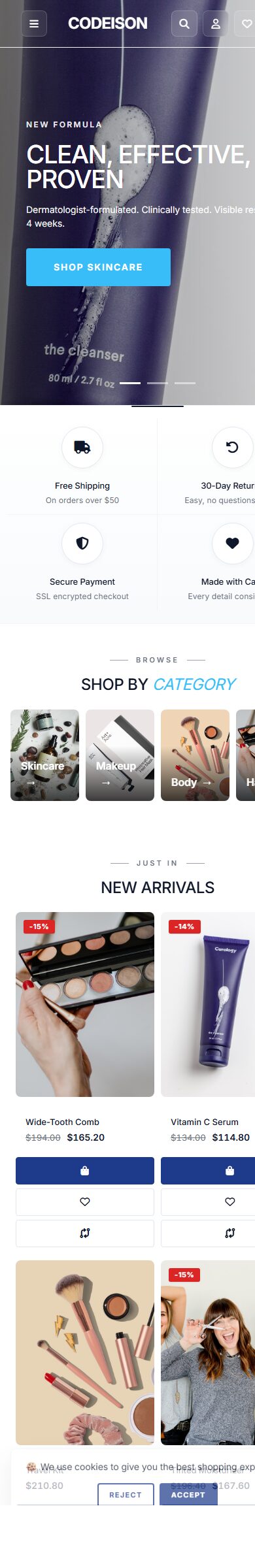 Launch a Beauty Store with Beauty Clean - OpenCart 4 Bold Theme screenshot 6