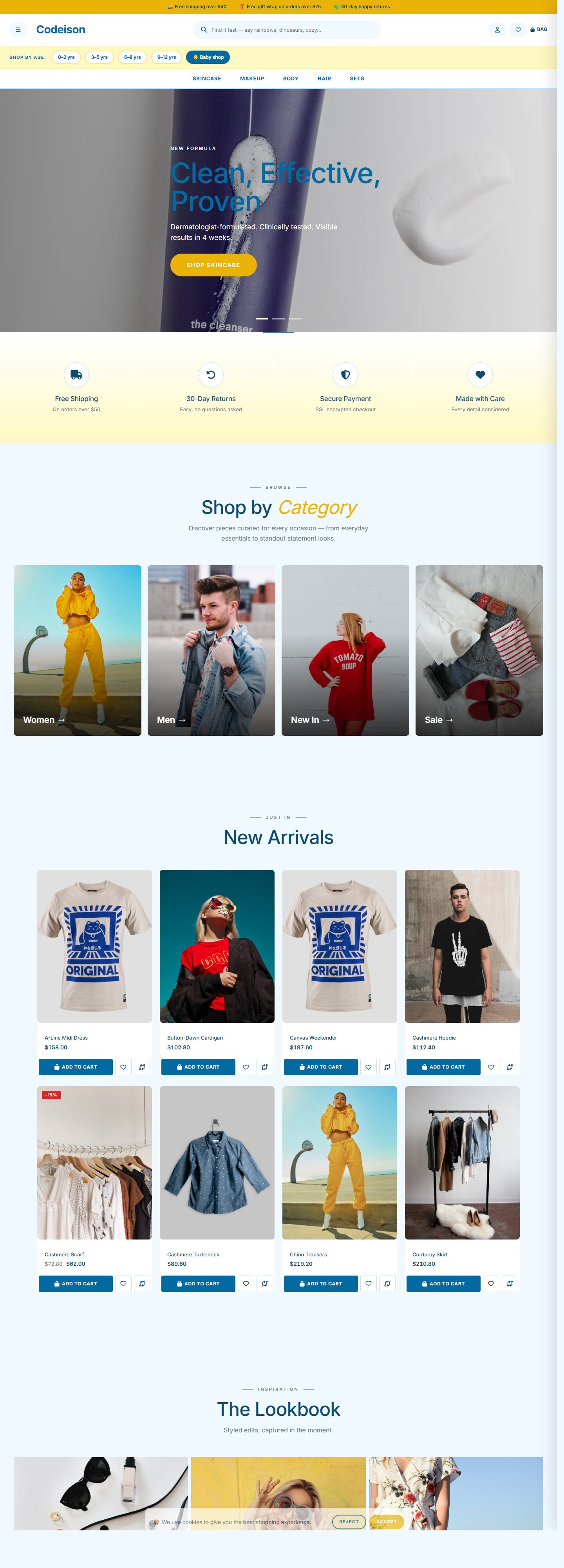 Beauty Clean x Bright - Beauty OpenCart 4 Starter Theme