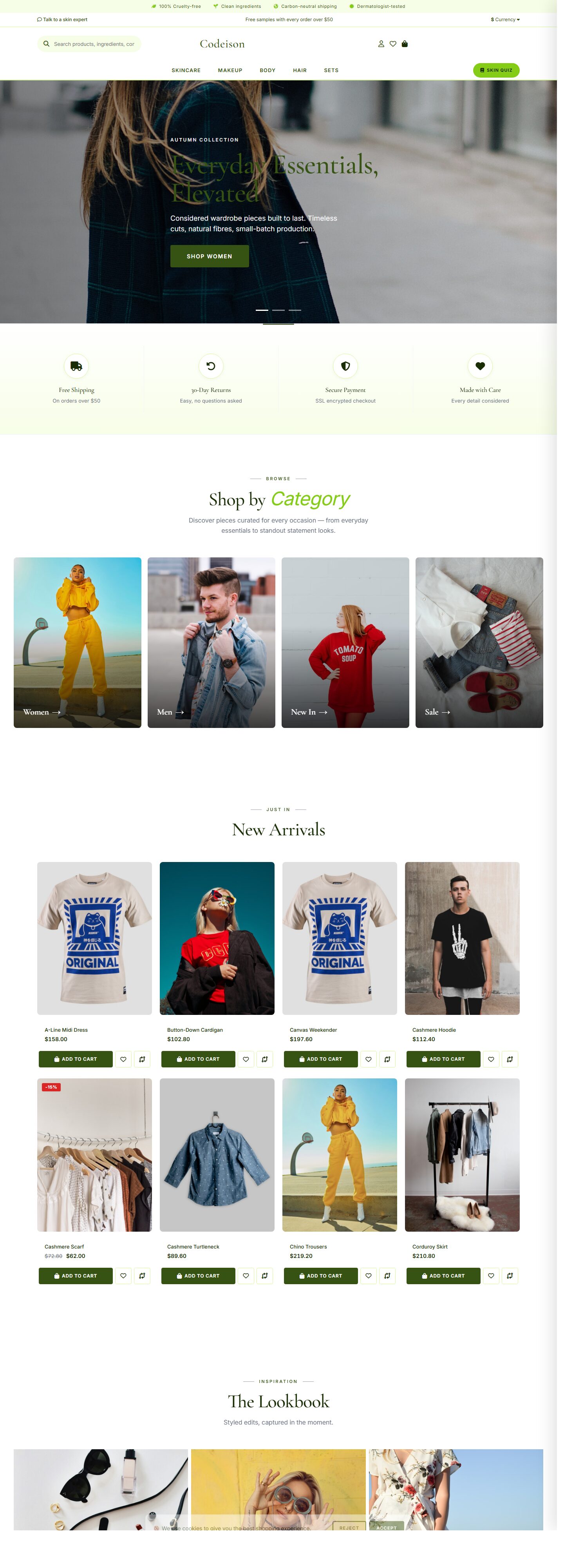 Sell Beauty Online: Beauty Clean OpenCart 4 Theme (Clean Layout)