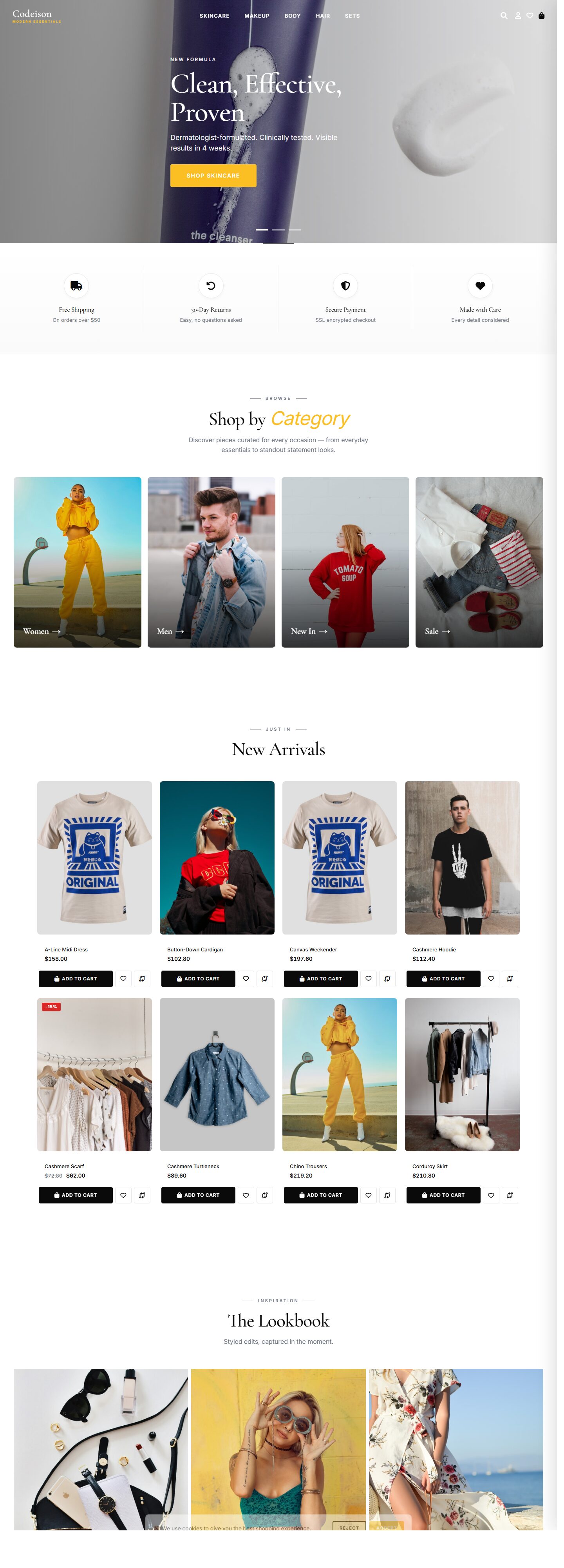 Premium Beauty Theme for OpenCart 4.1 | Beauty Clean Modern