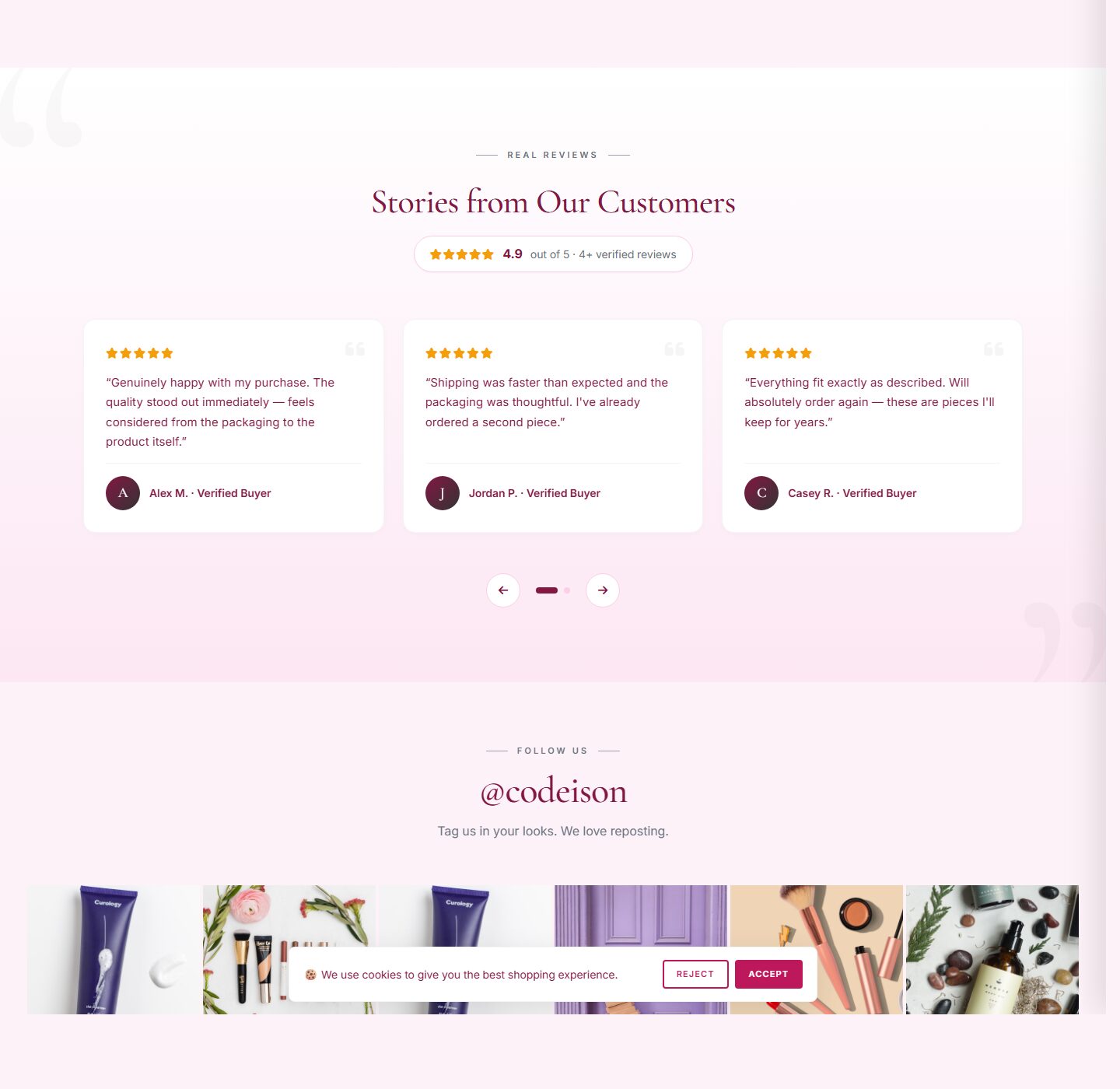 Beauty Storefront Theme - Beauty Clean/Soft for OpenCart 4 screenshot 5