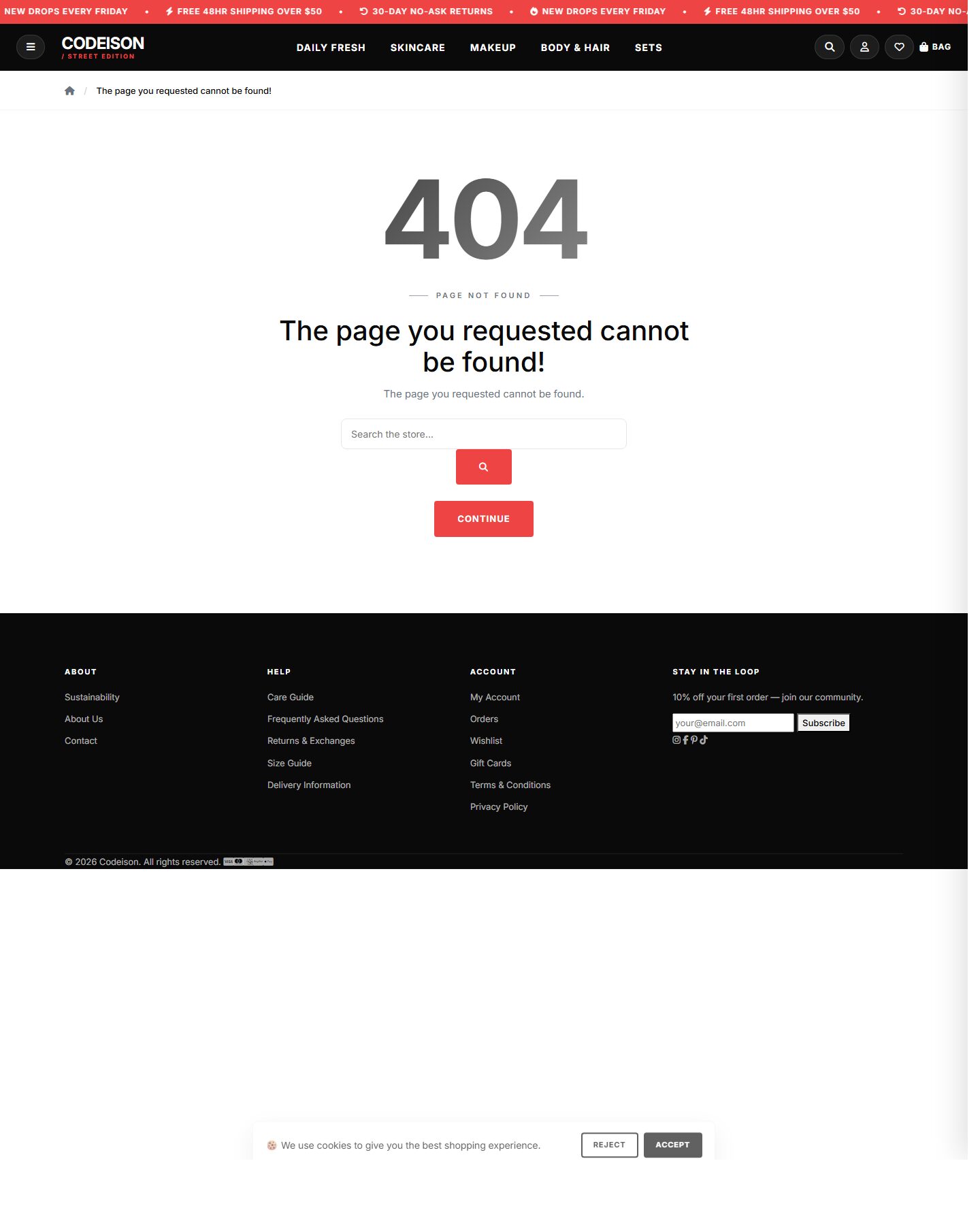 OpenCart 4 Beauty Template - Beauty Clean with Street Header screenshot 2