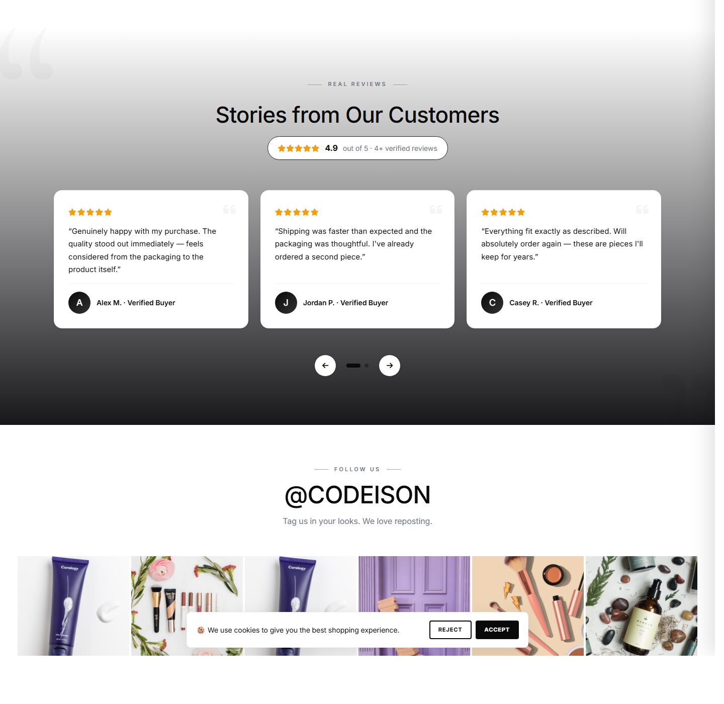 OpenCart 4 Beauty Template - Beauty Clean with Street Header screenshot 5