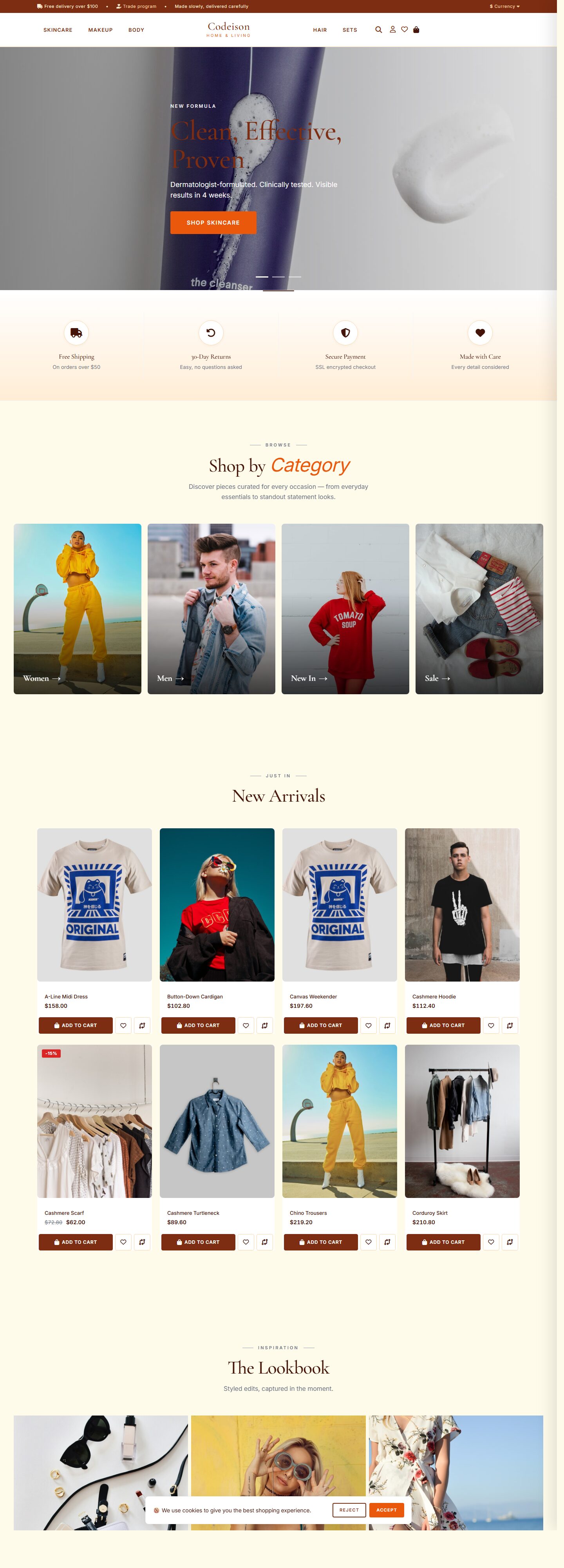 Warm-First OpenCart Theme for Beauty Brands - Beauty Clean