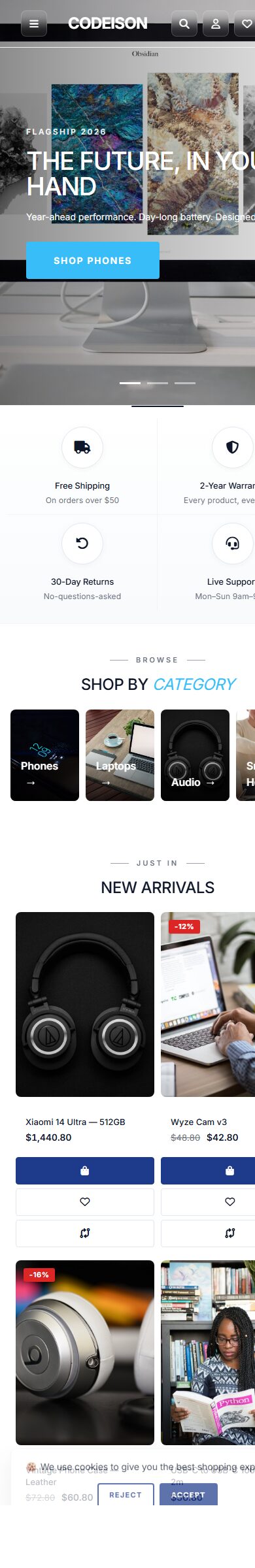 Electronics Tech: Bold-Style OpenCart Theme for Modern Electronics screenshot 6