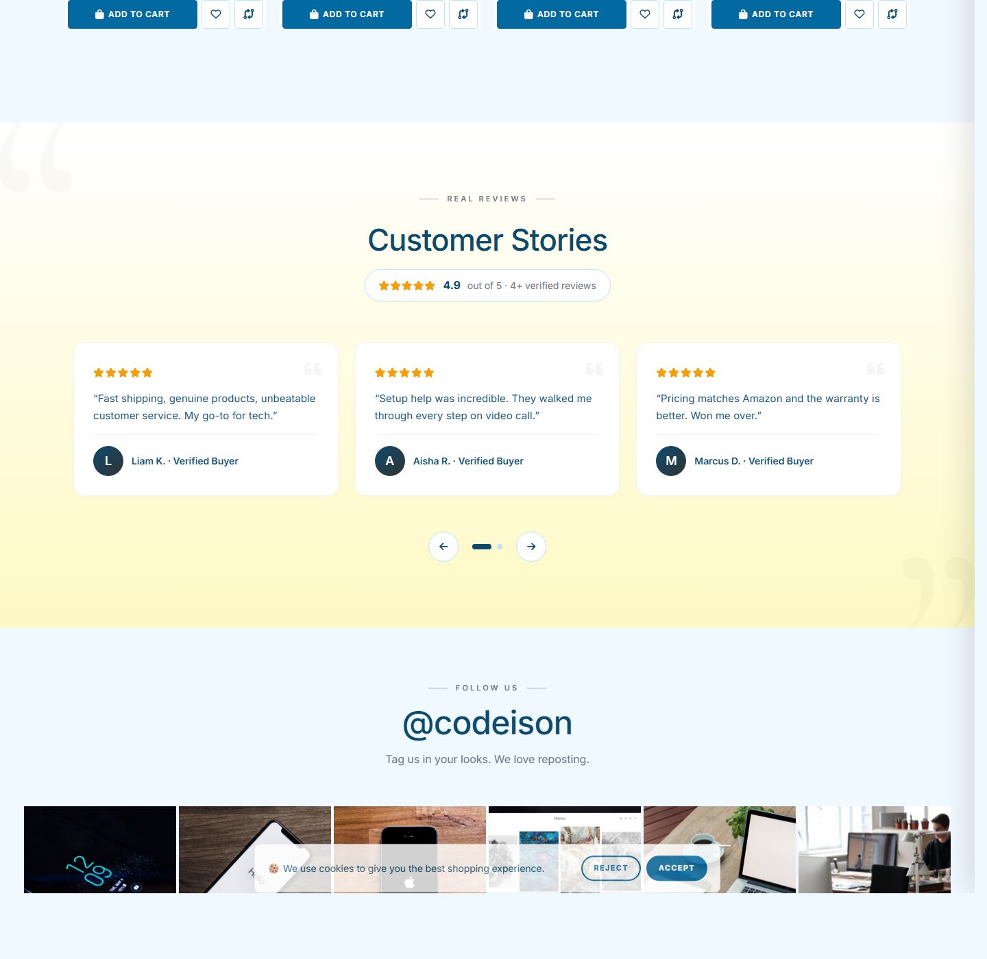 OpenCart 4 Electronics Template - Electronics Tech with Bright Header screenshot 5