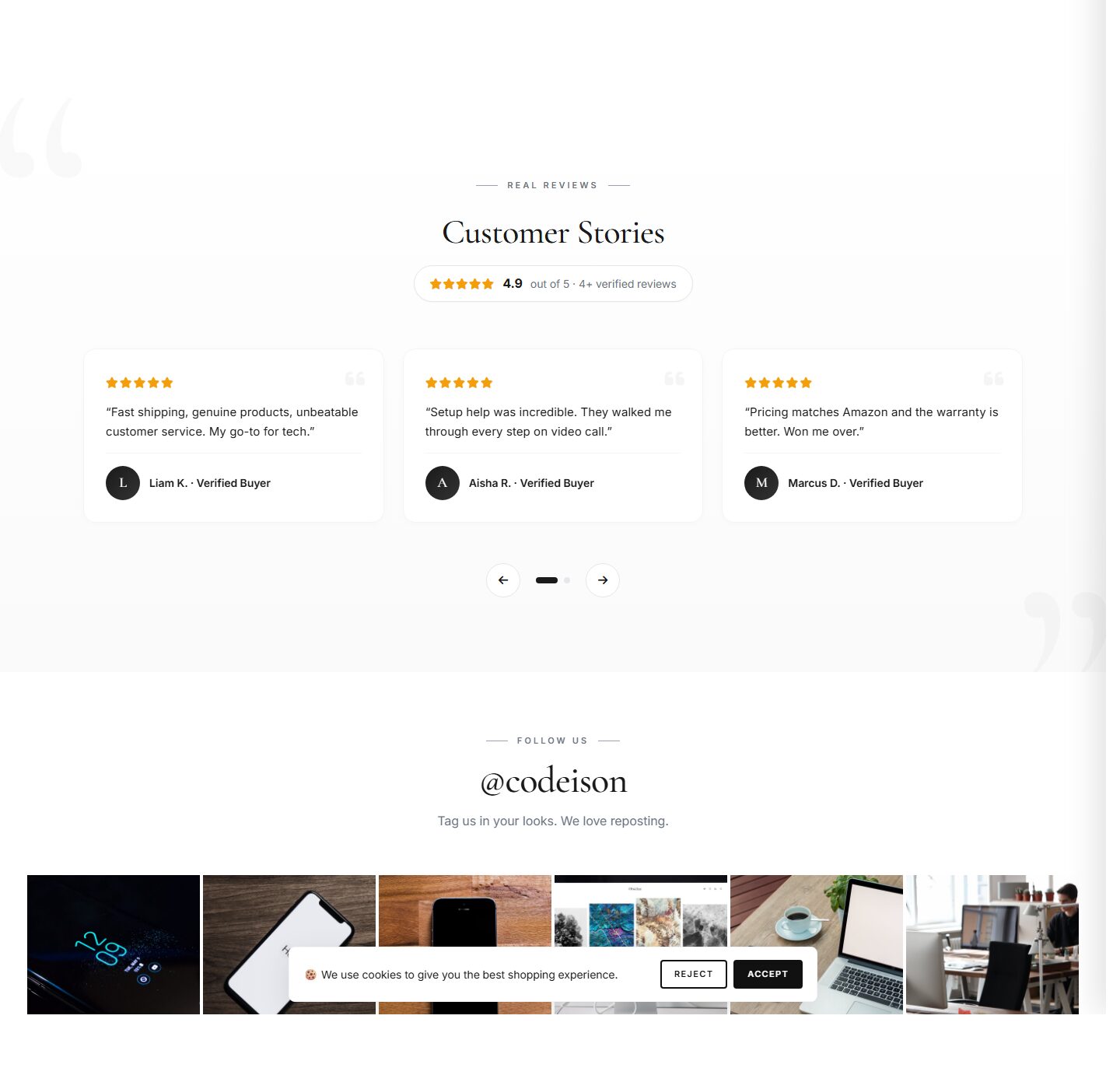Electronics Boutique OpenCart Theme | Electronics Tech Classic Design screenshot 5