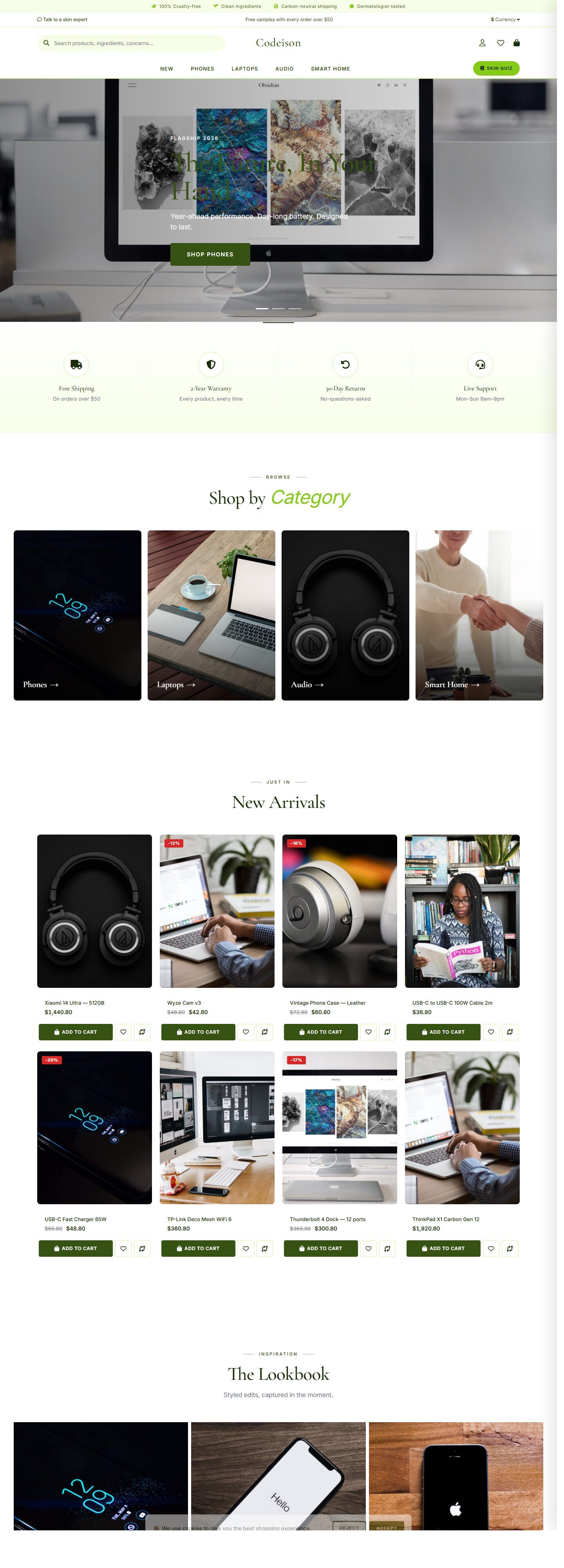 Clean Electronics Theme for OpenCart 4 - Electronics Tech Edition