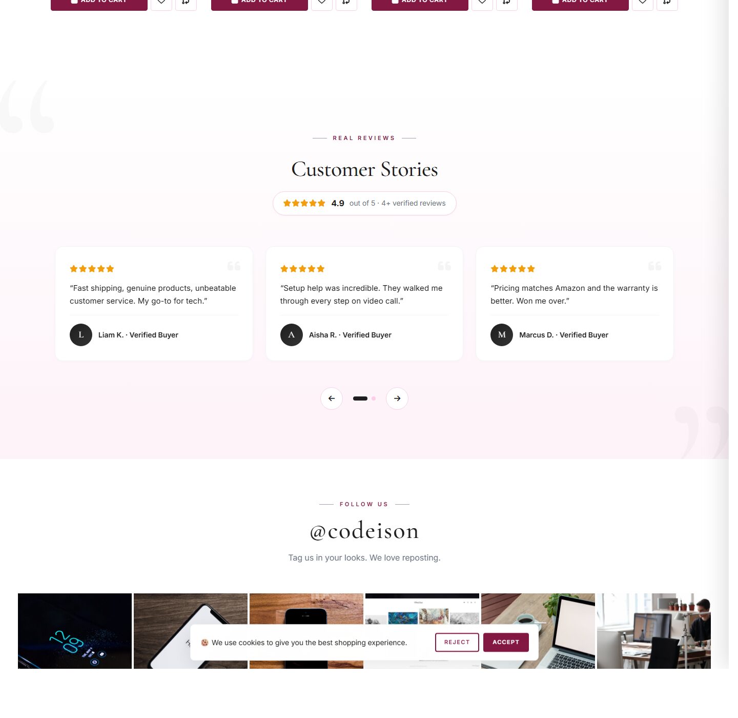 Mobile-First Electronics OpenCart Theme - Electronics Tech/Luxe screenshot 5