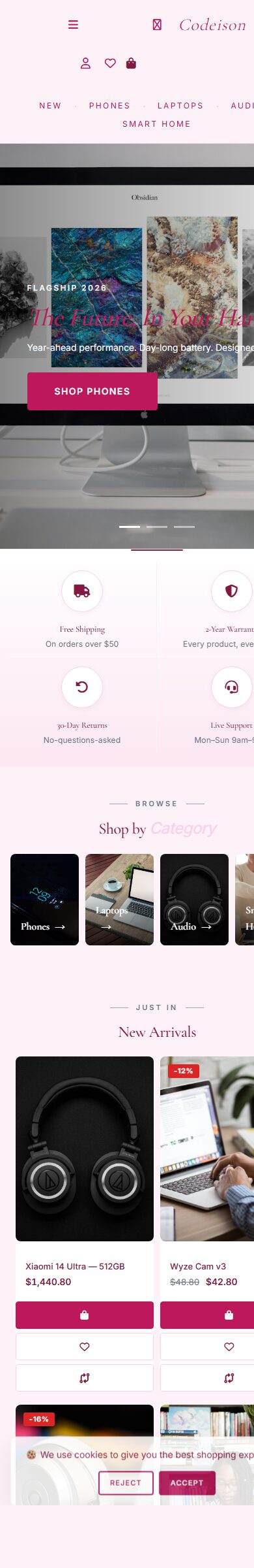 Electronics Tech OpenCart 4 Theme - Soft Layout for Electronics Stores screenshot 6