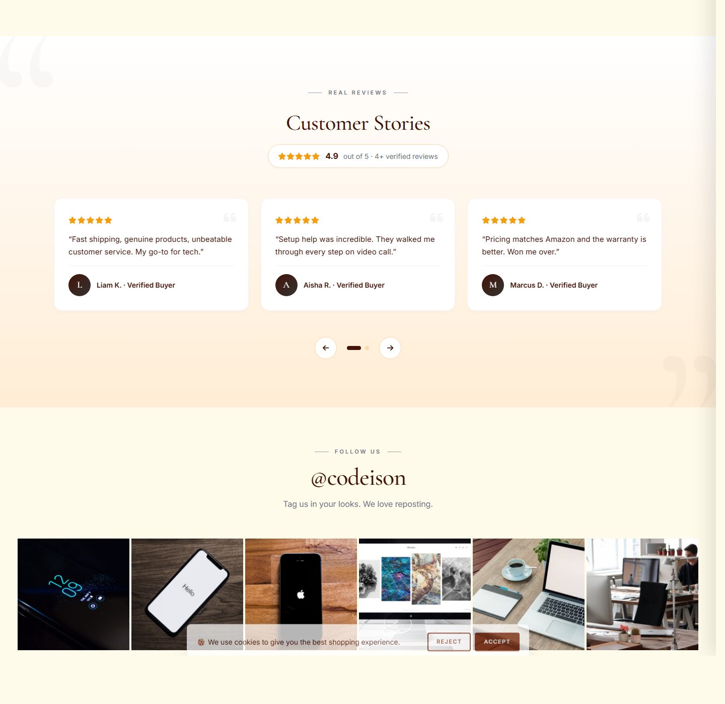 Premium Electronics Theme for OpenCart 4.1 | Electronics Tech Warm screenshot 5