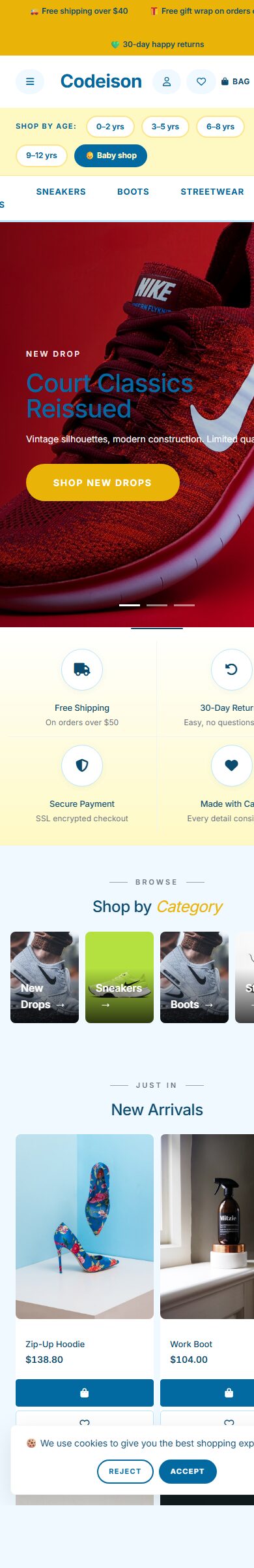 Footwear Street x Bright - Footwear OpenCart 4 Starter Theme screenshot 6