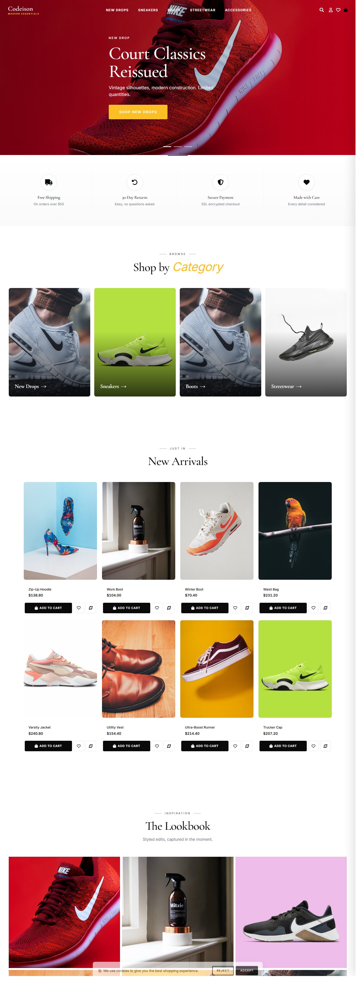 Premium Footwear Theme for OpenCart 4.1 | Footwear Street Modern