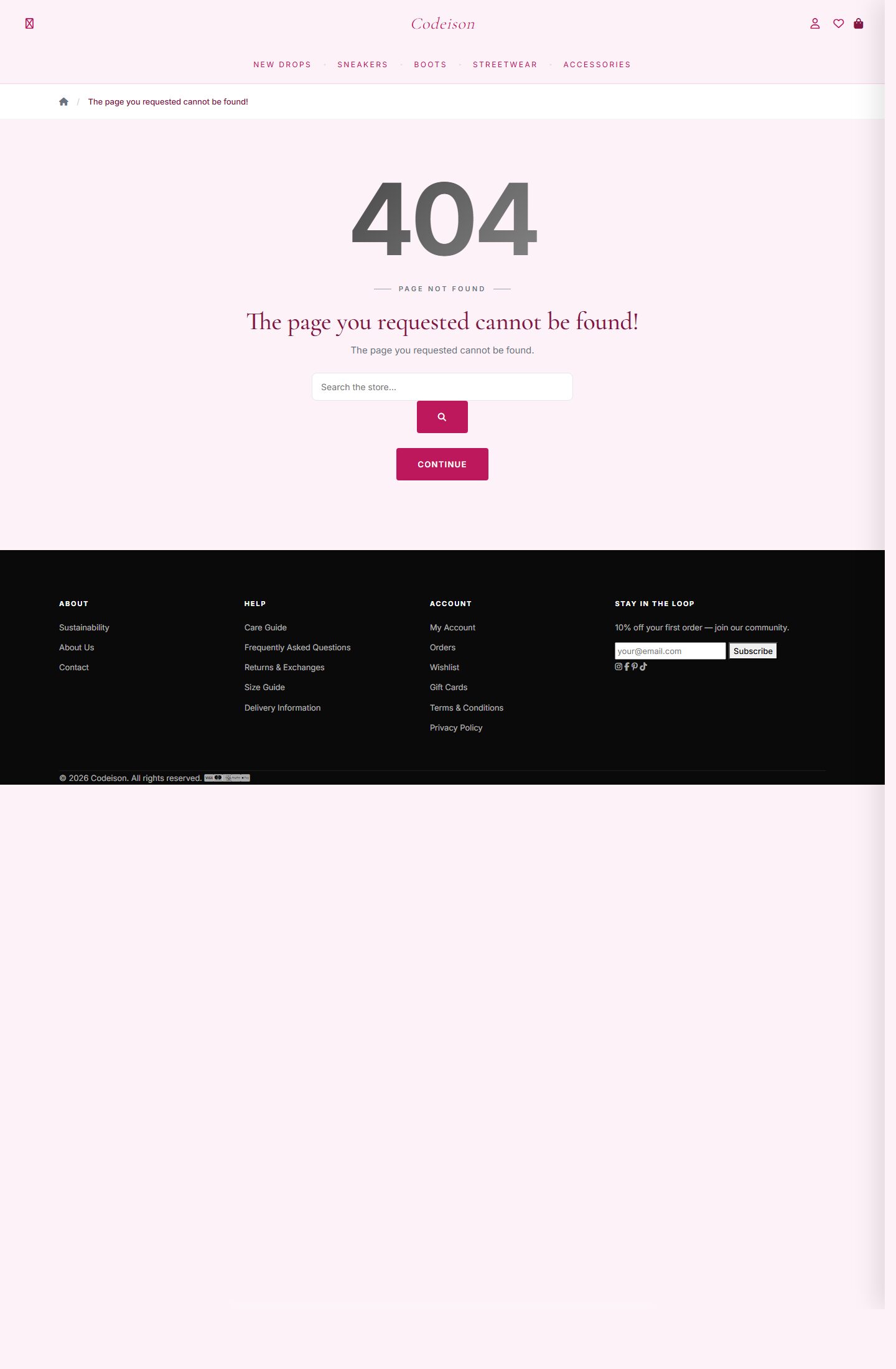 Footwear Storefront Theme - Footwear Street/Soft for OpenCart 4 screenshot 3
