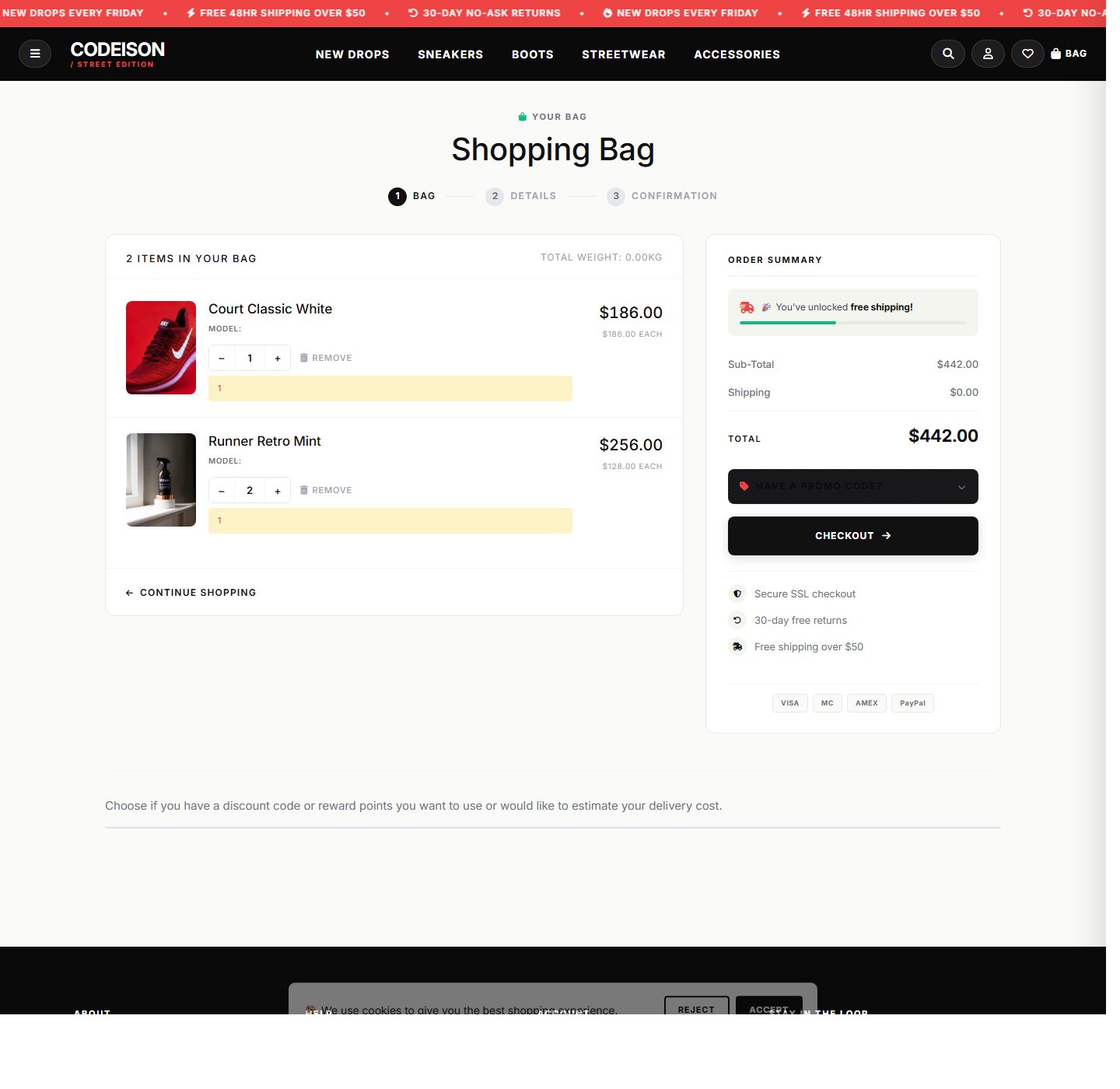 OpenCart 4 Footwear Template - Footwear Street with Street Header screenshot 4