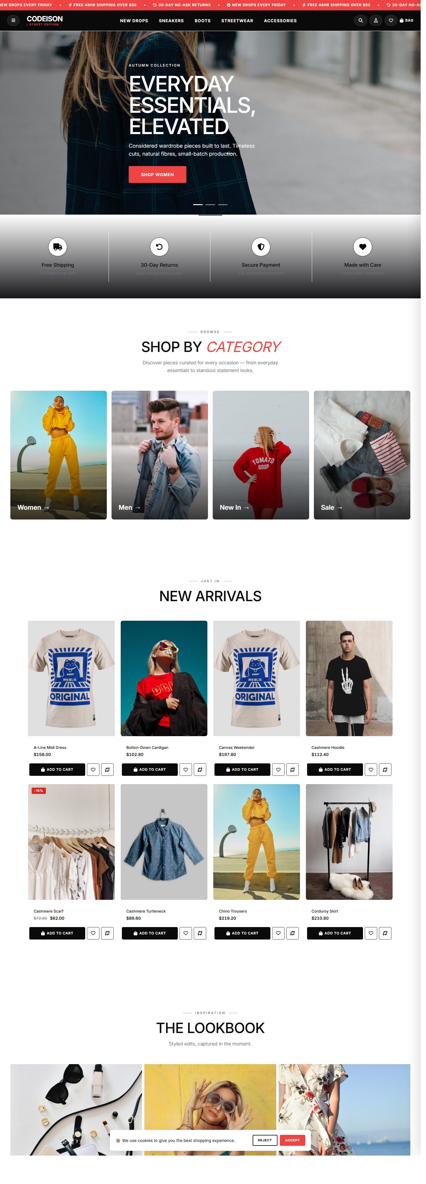 OpenCart 4 Footwear Template - Footwear Street with Street Header