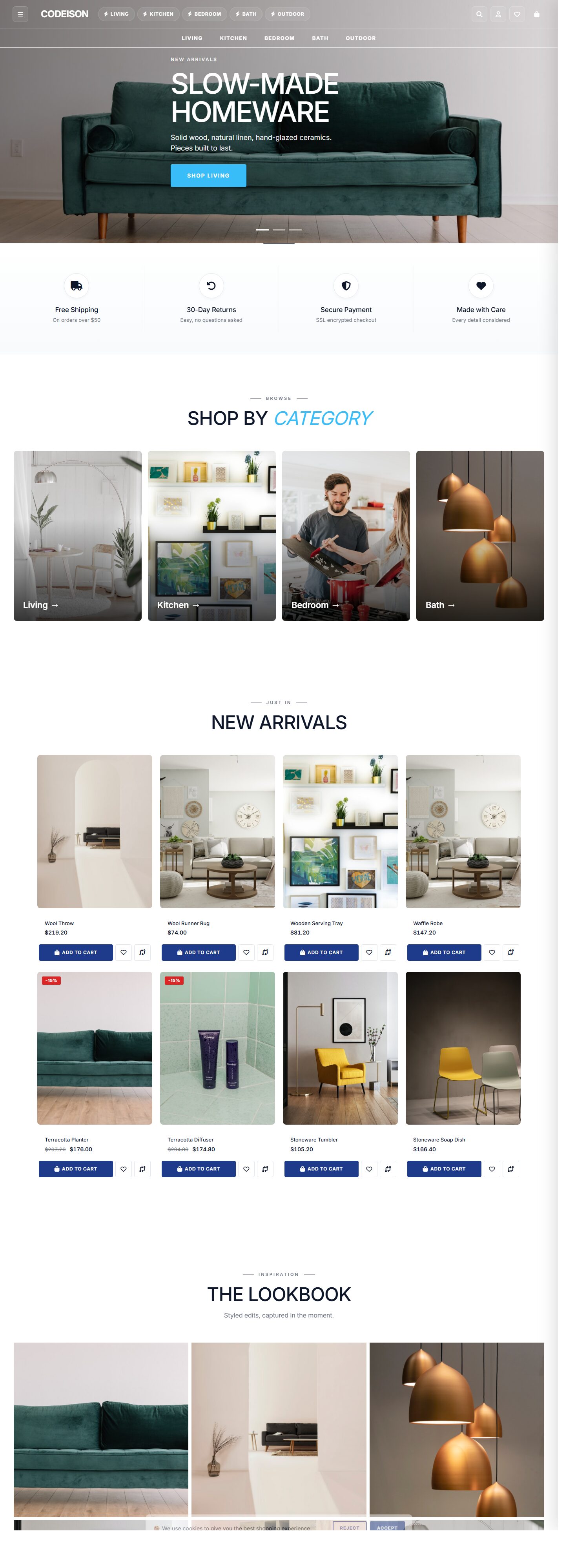 Homeware Warm: Bold-Style OpenCart Theme for Modern Homeware