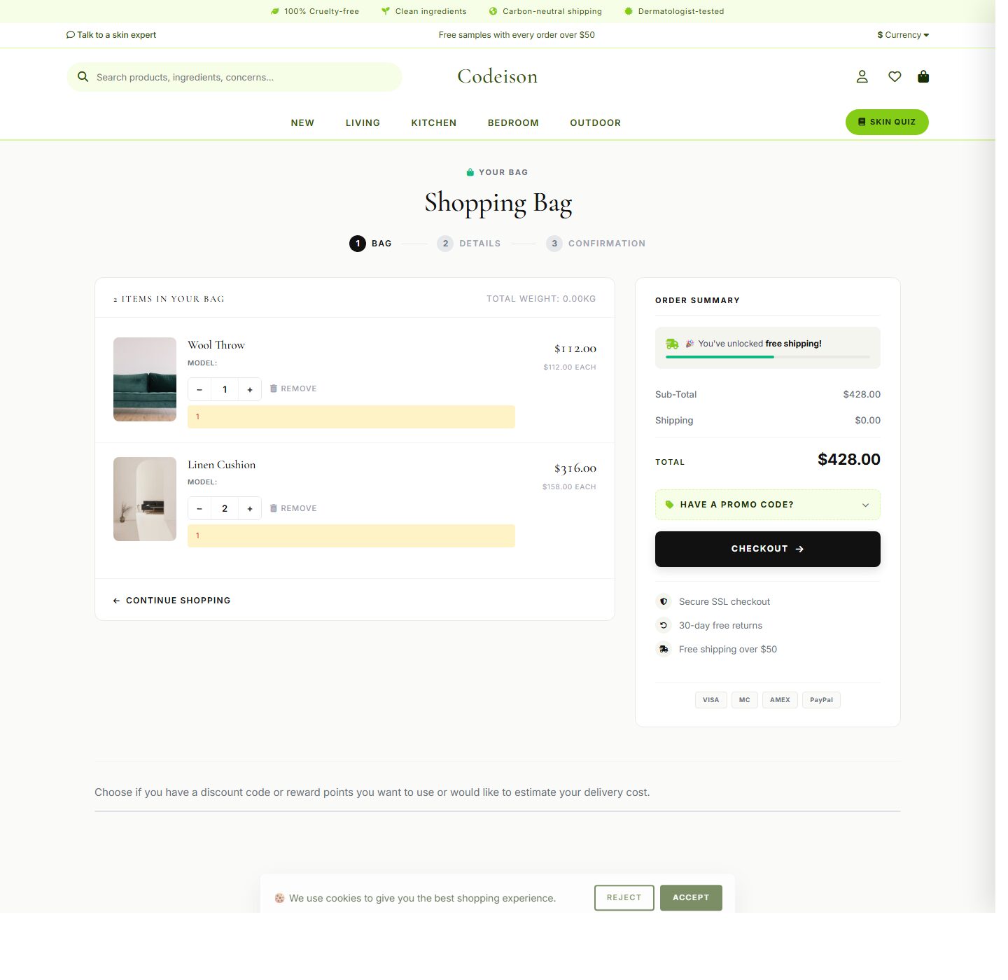 Clean Homeware Theme for OpenCart 4 - Homeware Warm Edition screenshot 4