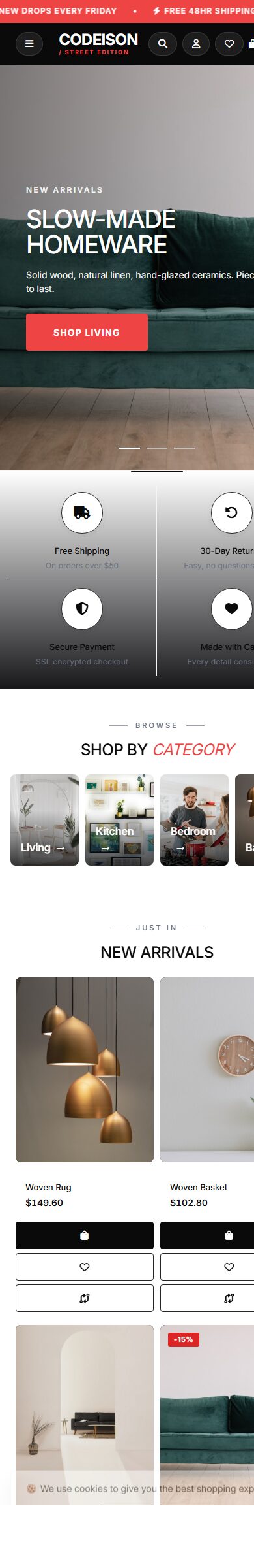Street Homeware Warm: OpenCart 4 Theme Built for Homeware Growth screenshot 6
