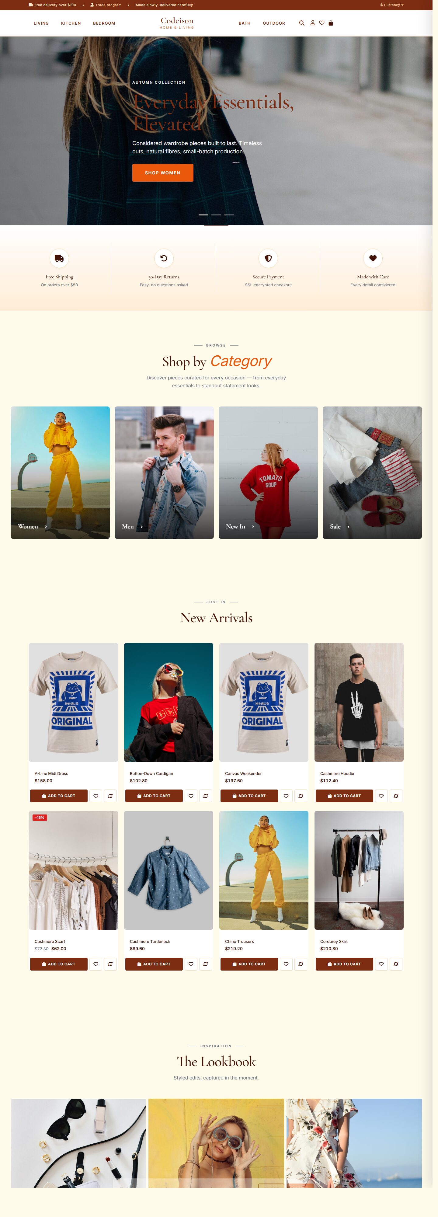 Premium Homeware Theme for OpenCart 4.1 | Homeware Warm Warm