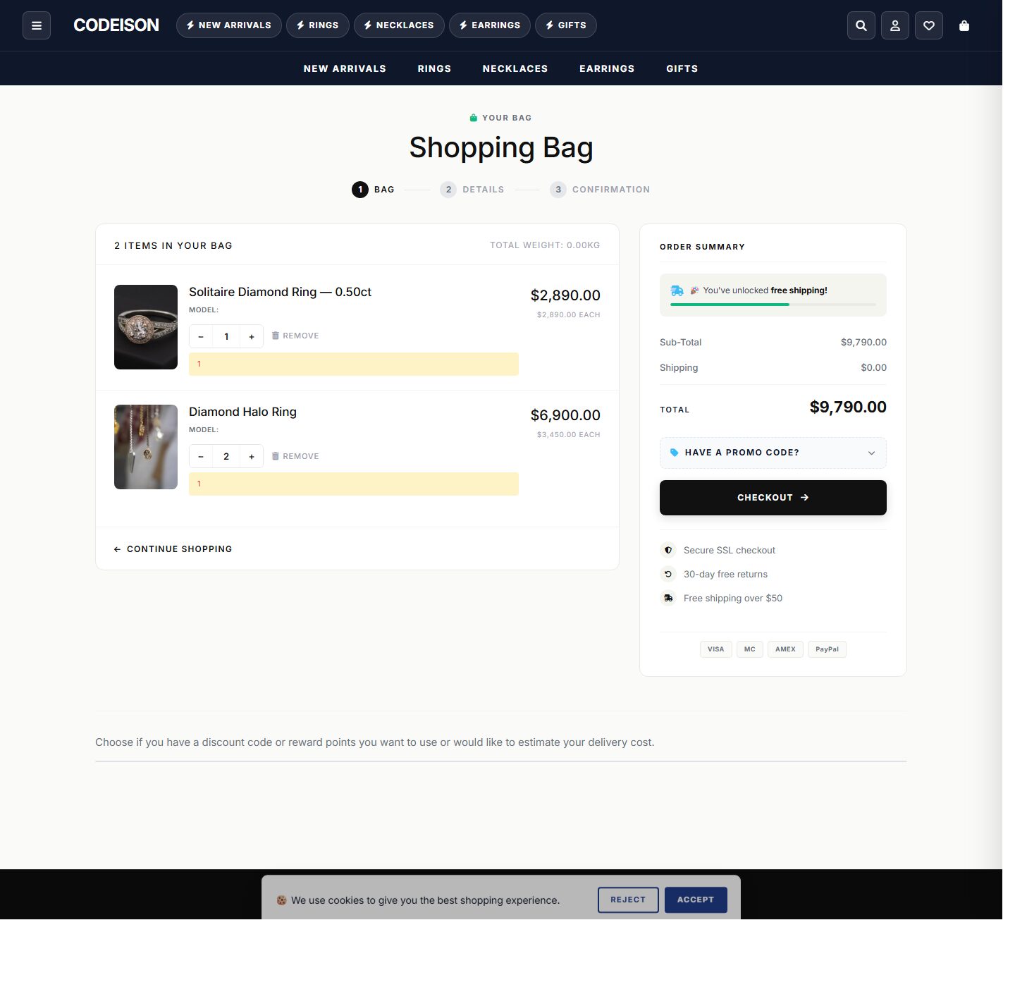 Jewelry Luxe: Bold-Style OpenCart Theme for Modern Jewelry screenshot 4