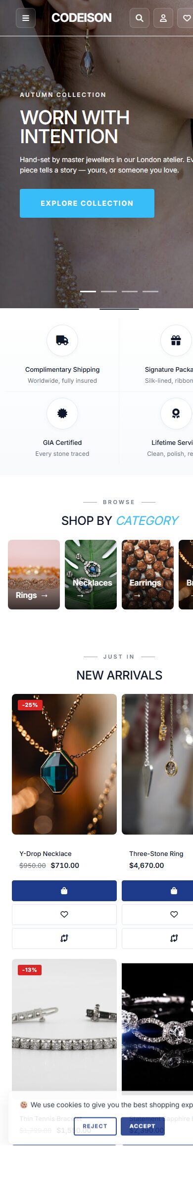 Jewelry Luxe: Bold-Style OpenCart Theme for Modern Jewelry screenshot 6