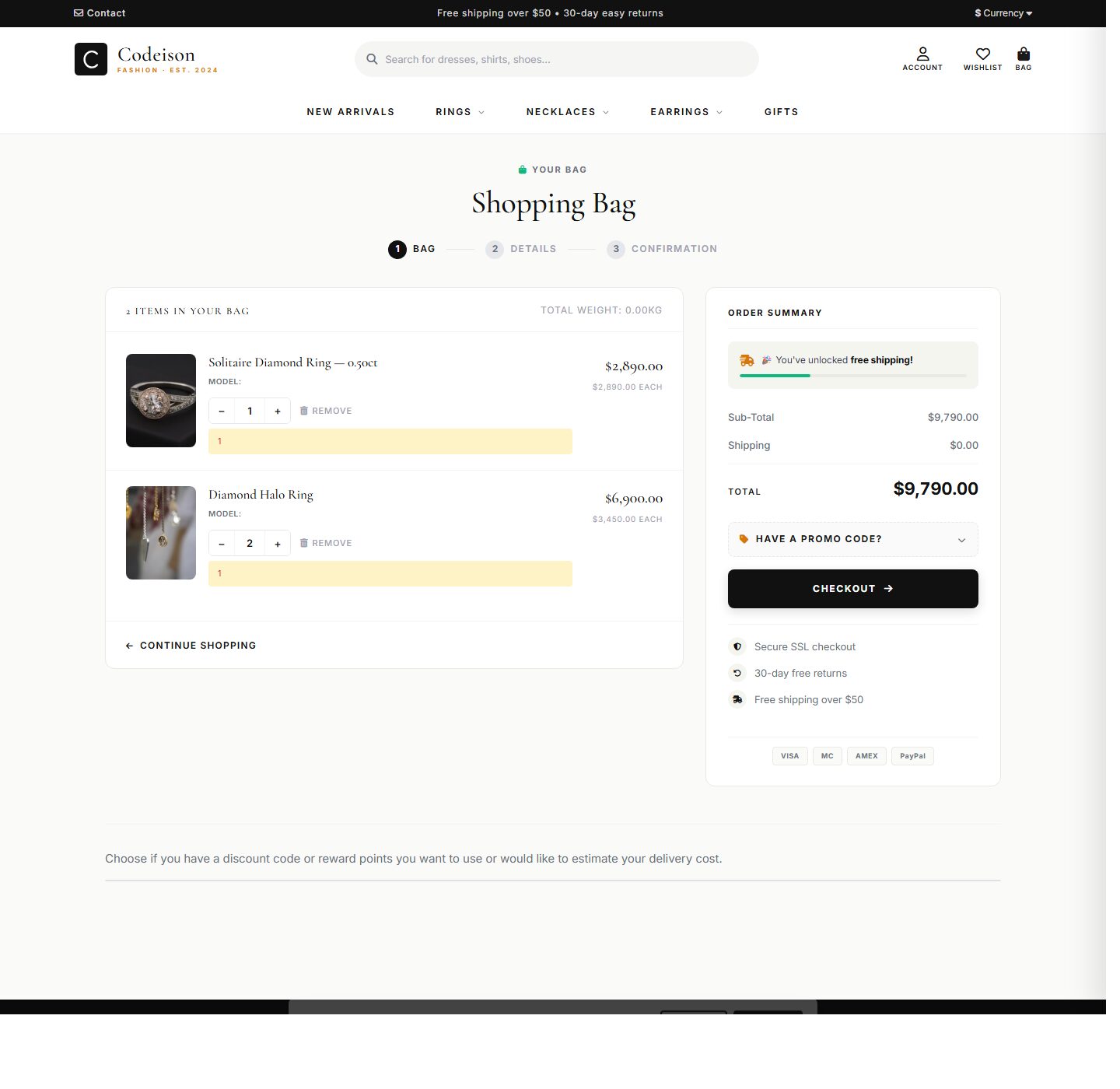 Jewelry Boutique OpenCart Theme | Jewelry Luxe Classic Design screenshot 4