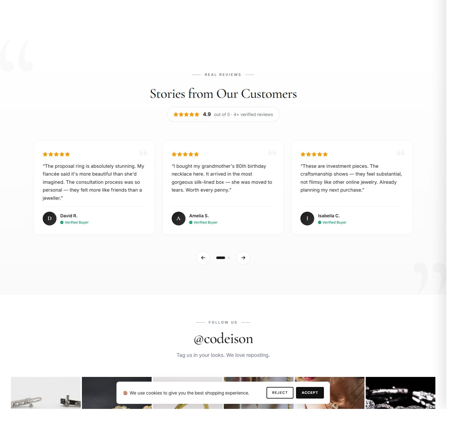 Jewelry Boutique OpenCart Theme | Jewelry Luxe Classic Design screenshot 5