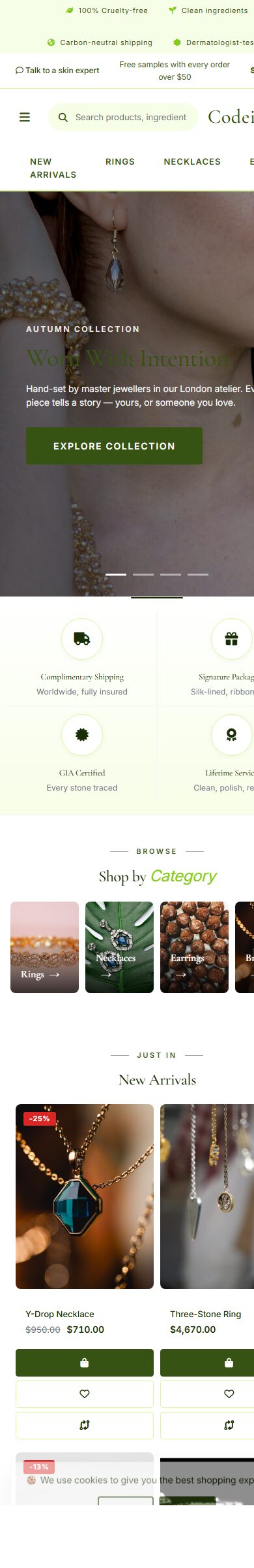 Clean Jewelry Theme for OpenCart 4 - Jewelry Luxe Edition screenshot 6