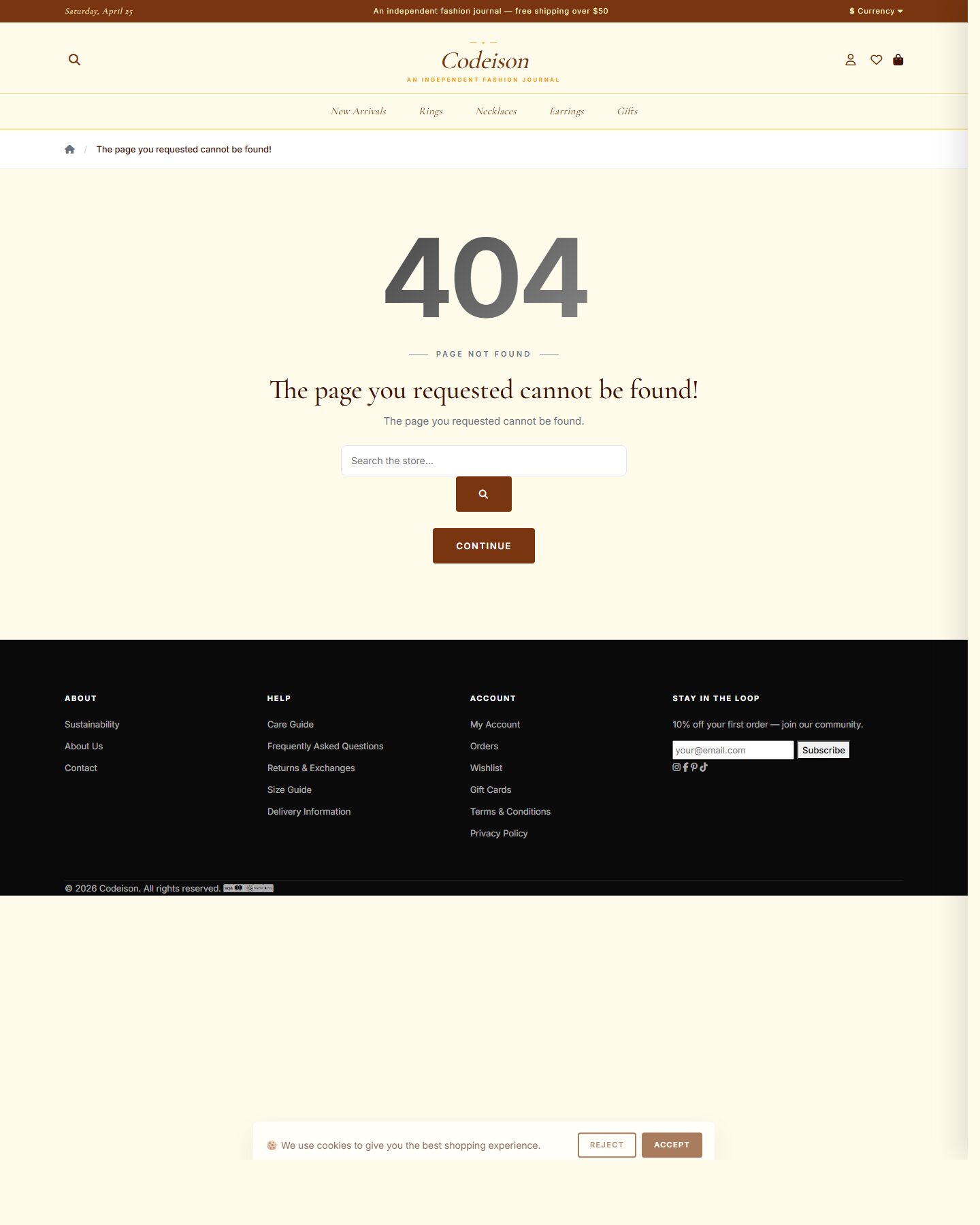 OpenCart 4 Theme for Jewelry: Jewelry Luxe Pack, Editorial Header screenshot 2