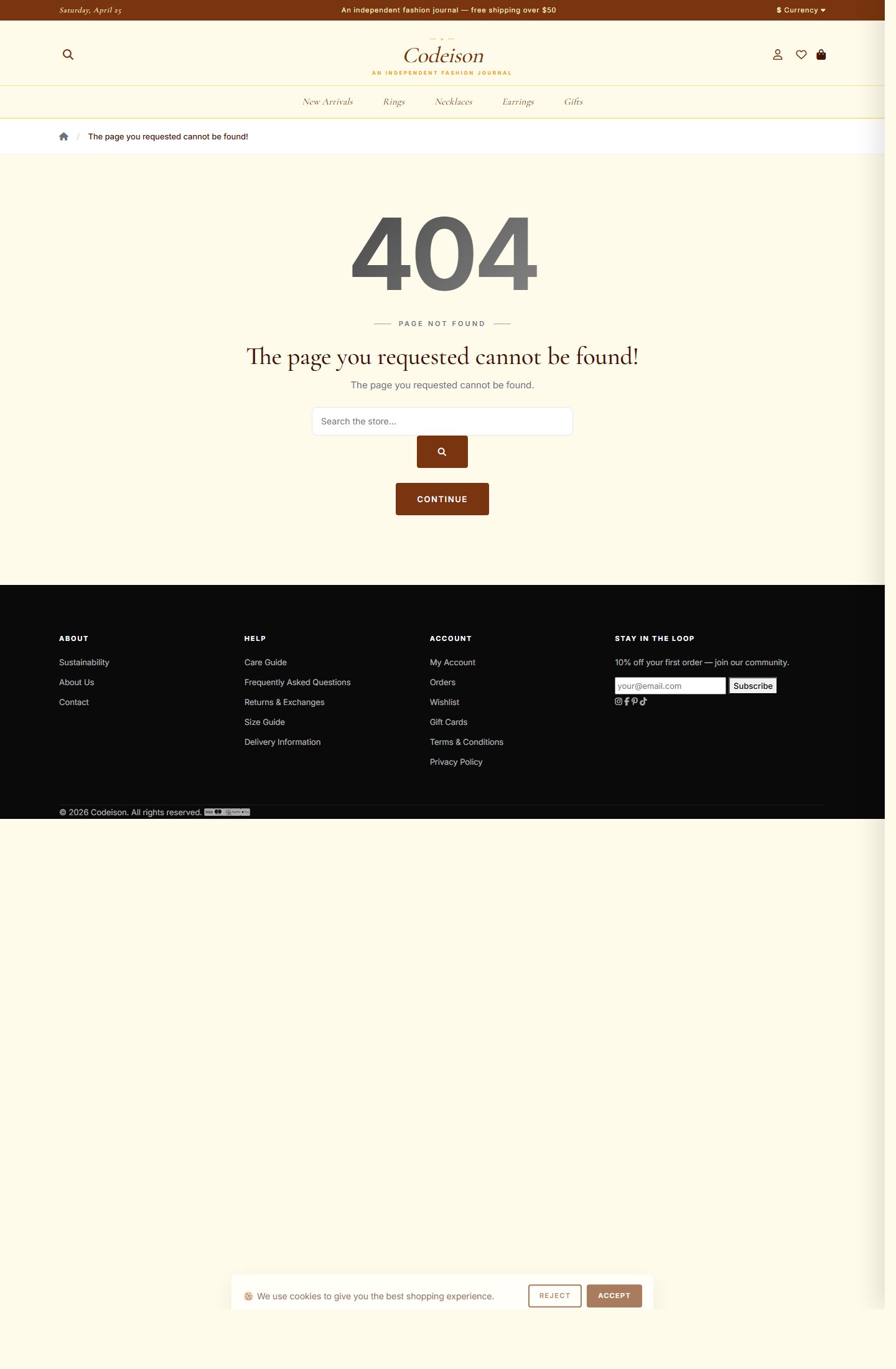 OpenCart 4 Theme for Jewelry: Jewelry Luxe Pack, Editorial Header screenshot 3