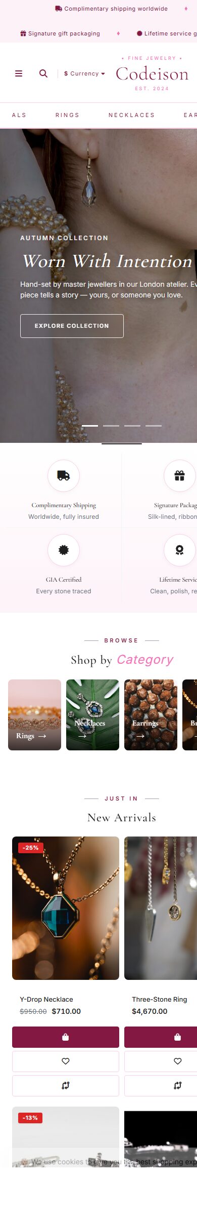 Mobile-First Jewelry OpenCart Theme - Jewelry Luxe/Luxe screenshot 6