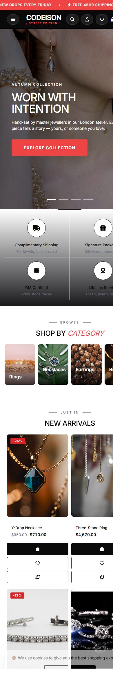 Street Jewelry Luxe: OpenCart 4 Theme Built for Jewelry Growth screenshot 6