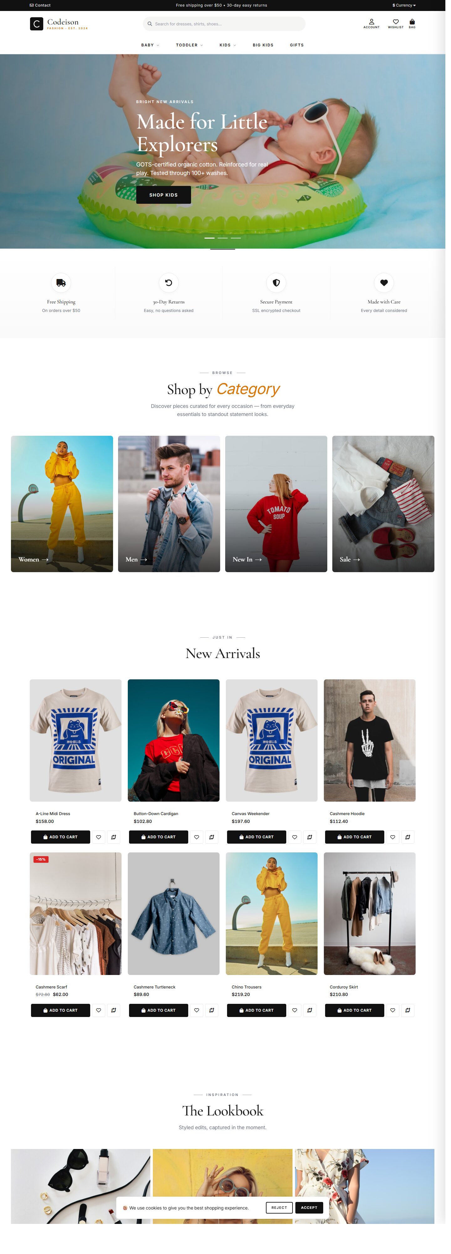 Kidswear Storefront Theme - Kidswear Bright/Classic for OpenCart 4