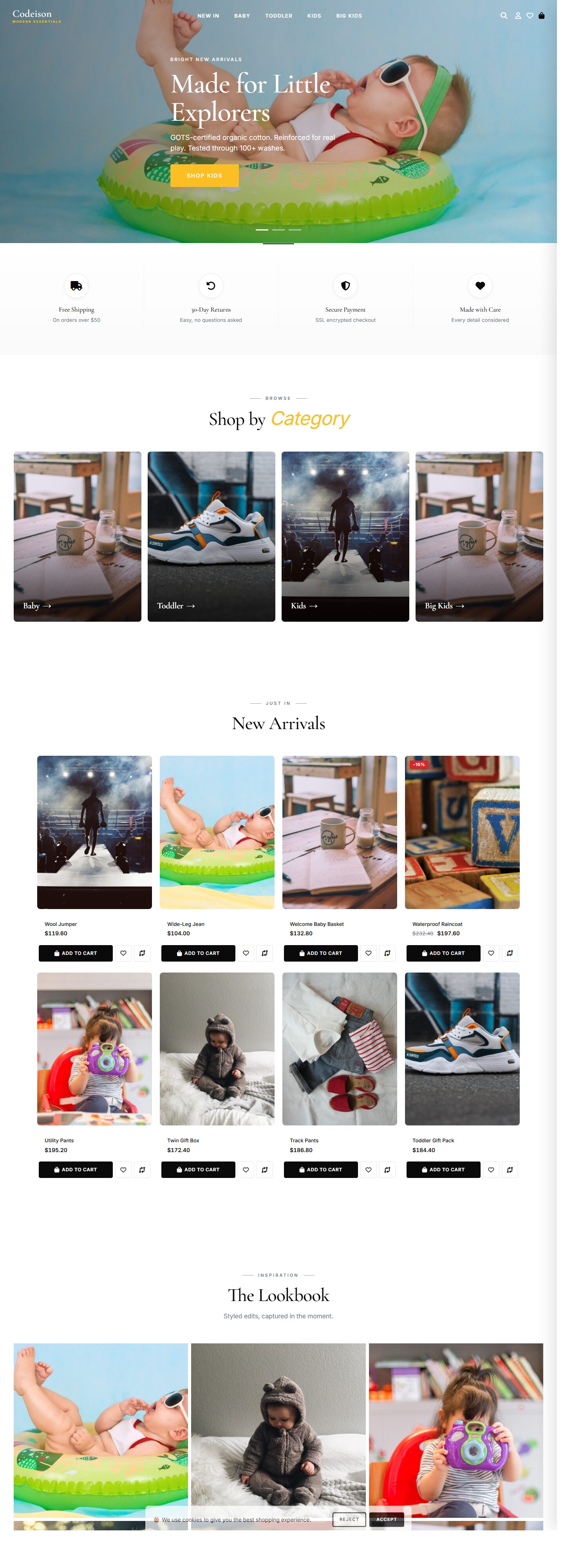 Modern-First OpenCart Theme for Kidswear Brands - Kidswear Bright