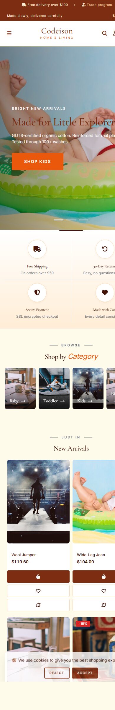 Conversion-Ready Kidswear Theme - Kidswear Bright Warm Edition screenshot 6