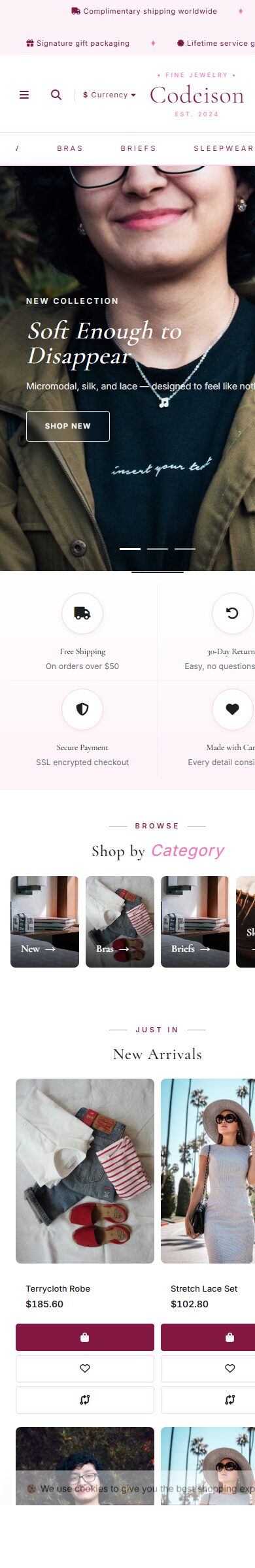 Launch a Lingerie Store with Lingerie Soft - OpenCart 4 Luxe Theme screenshot 6
