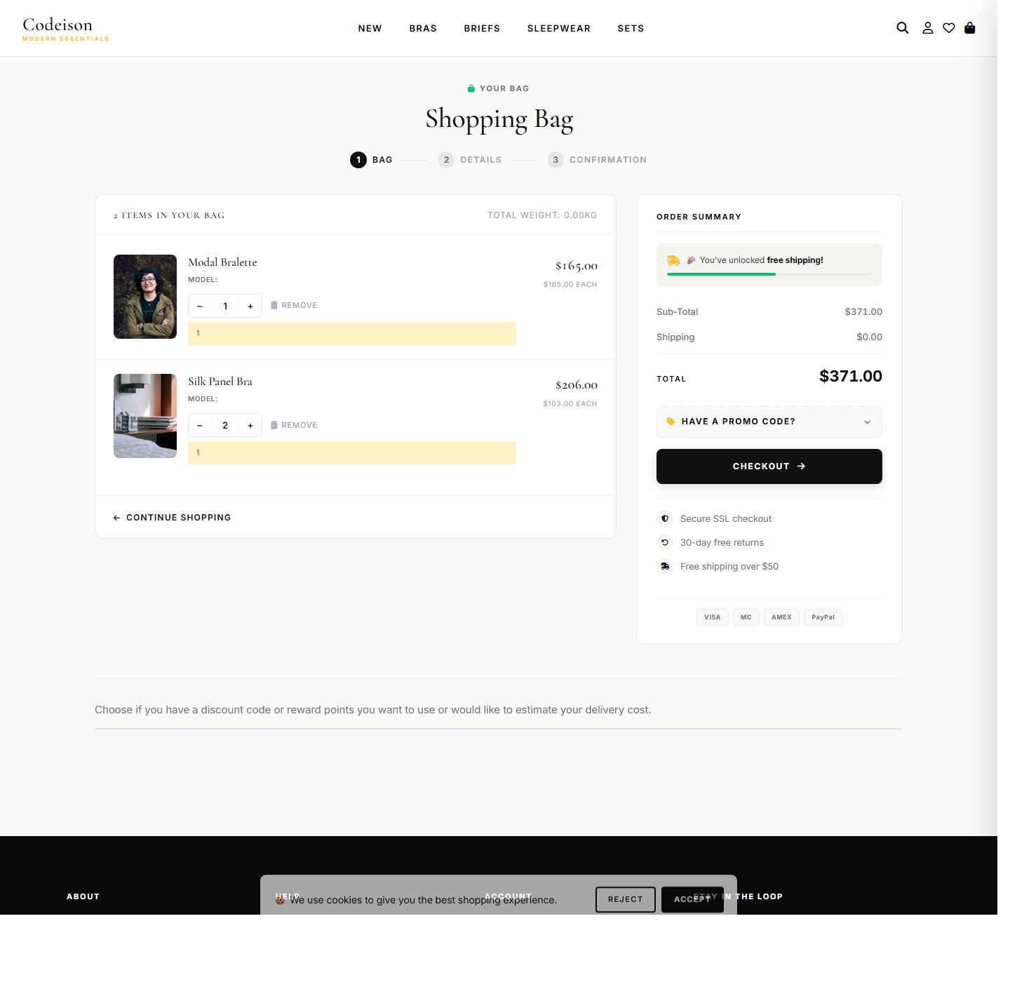Modern-First OpenCart Theme for Lingerie Brands - Lingerie Soft screenshot 4