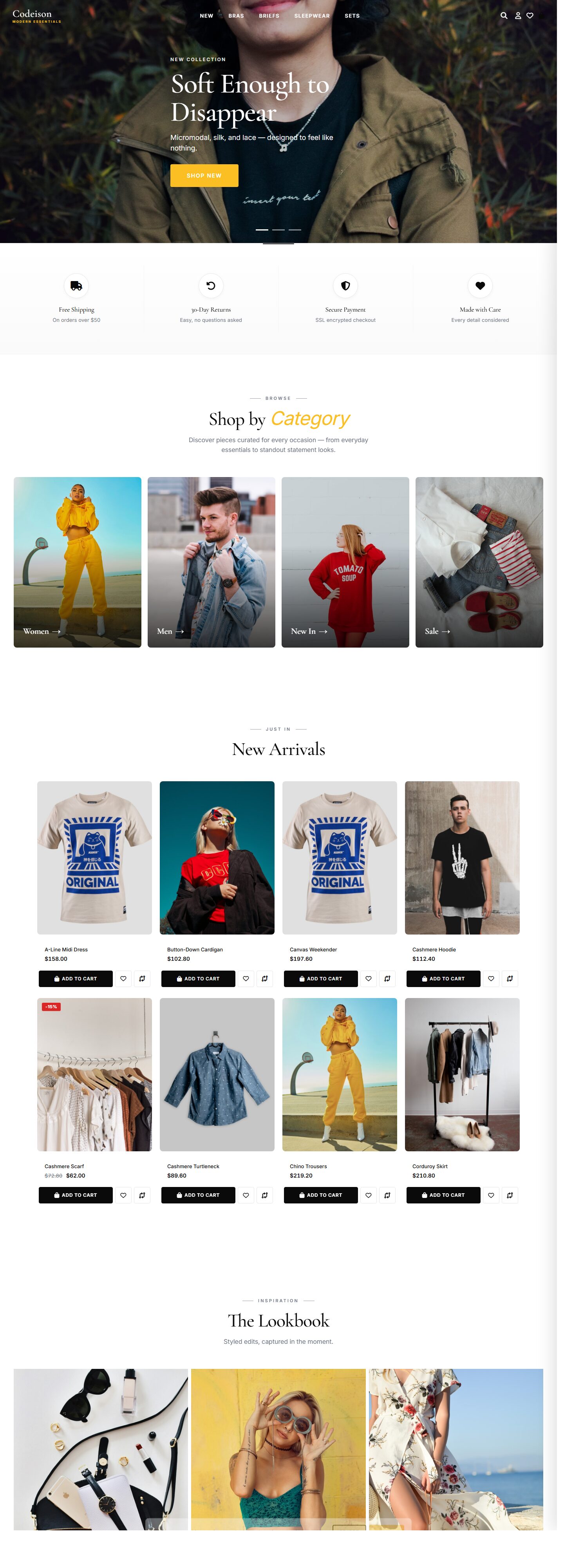 Modern-First OpenCart Theme for Lingerie Brands - Lingerie Soft