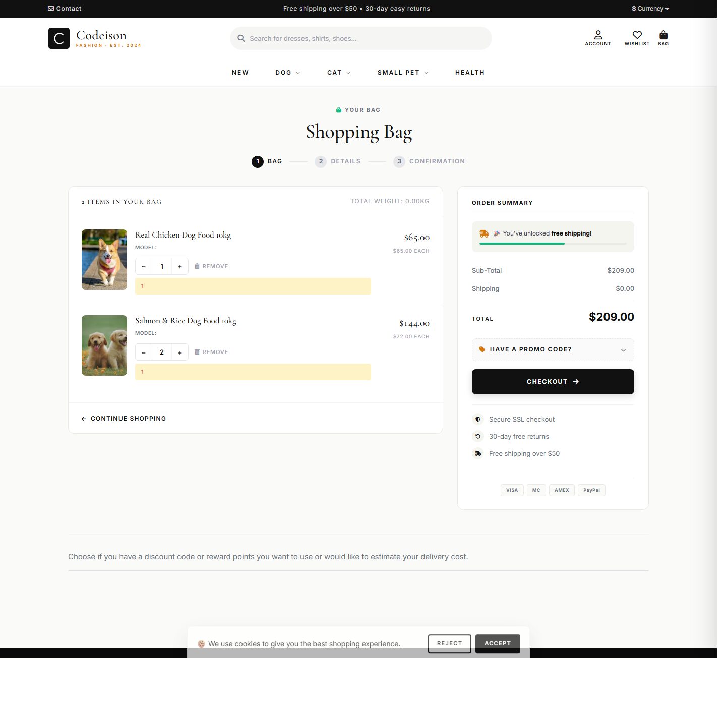 Pet Boutique OpenCart Theme | Pet Supply Classic Design screenshot 4