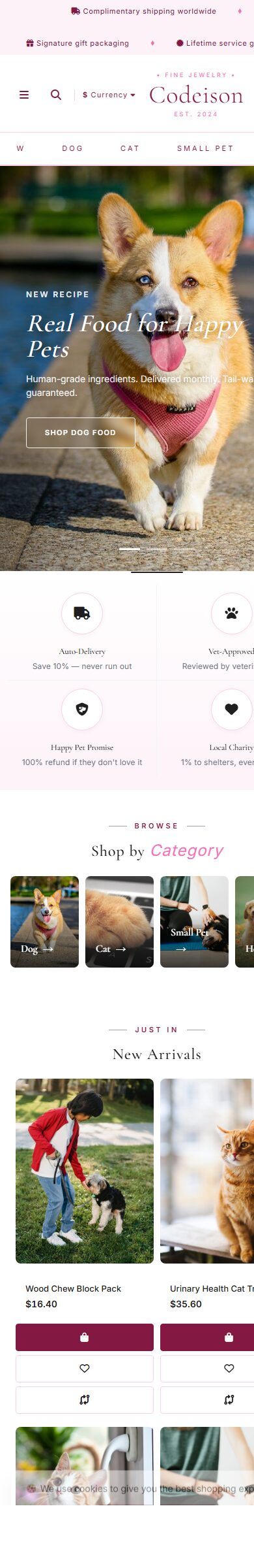 Mobile-First Pet OpenCart Theme - Pet Supply/Luxe screenshot 6