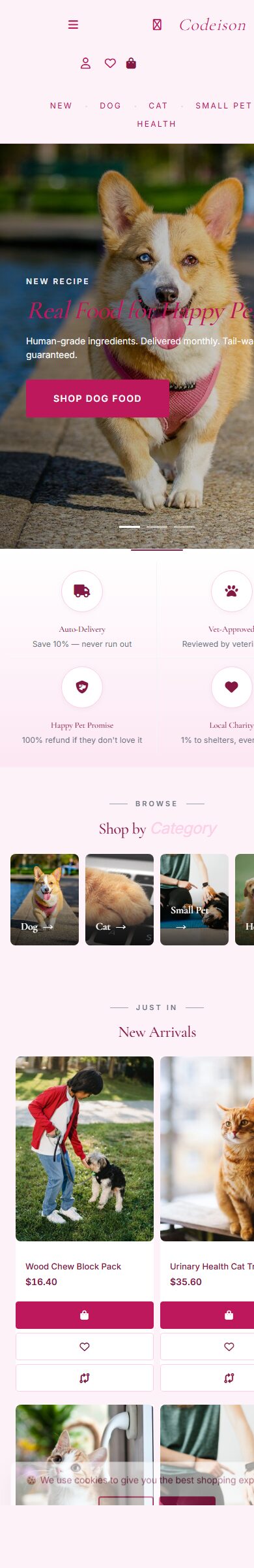 Pet Supply OpenCart 4 Theme - Soft Layout for Pet Stores screenshot 6
