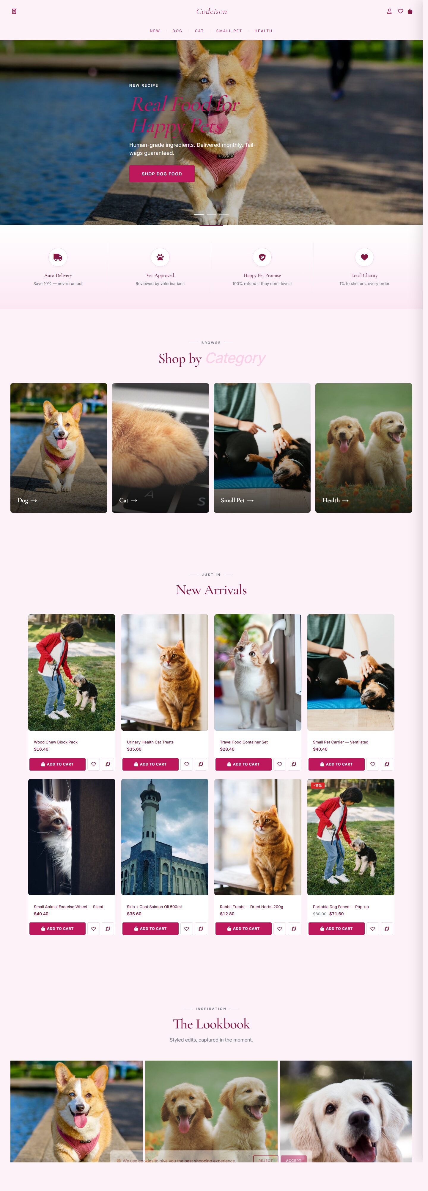 Pet Supply OpenCart 4 Theme - Soft Layout for Pet Stores