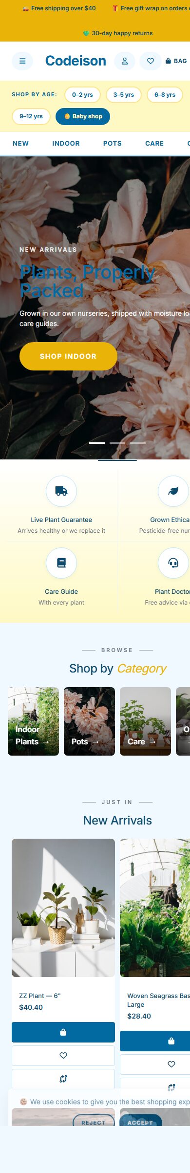Plants Green x Bright - Garden OpenCart 4 Starter Theme screenshot 6