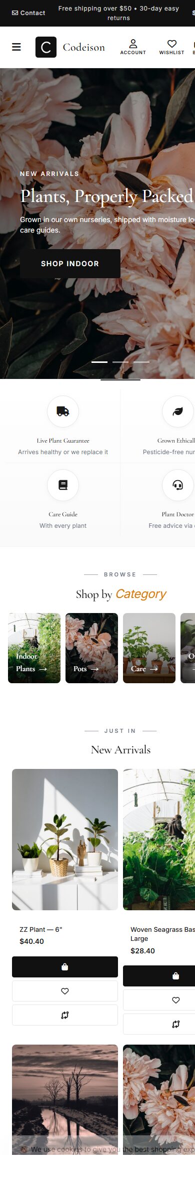 Plants Green OpenCart 4 Theme - Classic Layout for Garden Stores screenshot 6